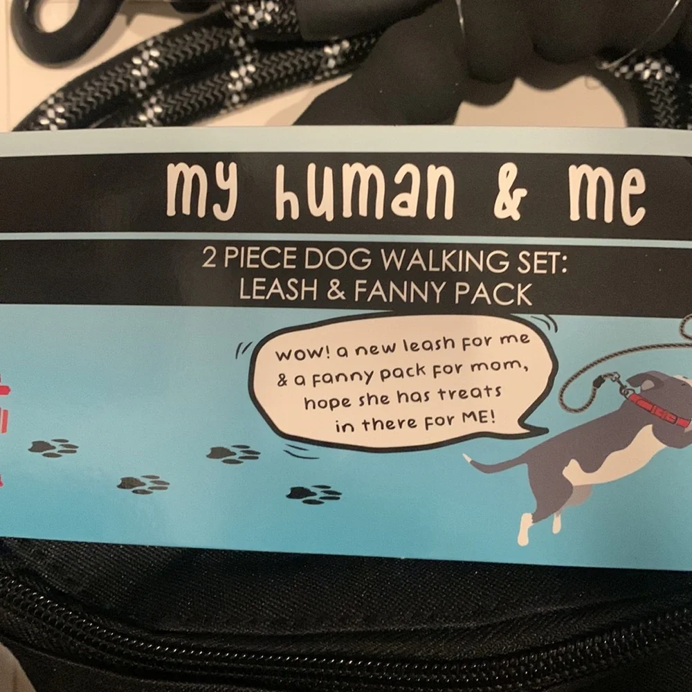 TT: Two Piece Dog Walking Set: Leash & Fanny Pack